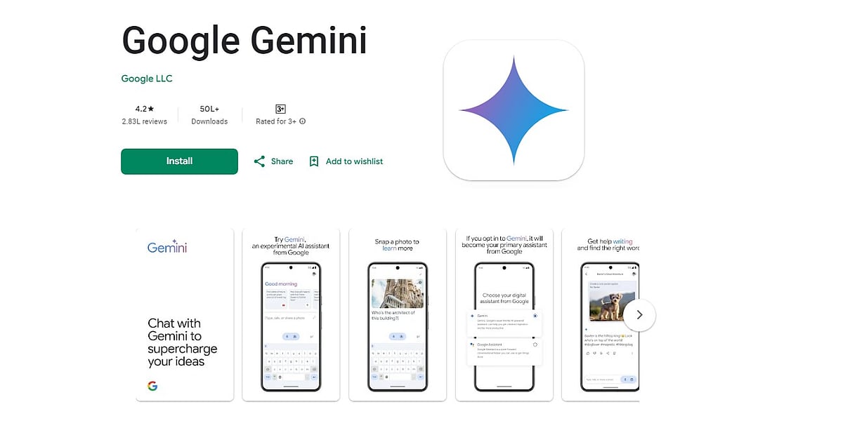 Google's Gemini AI app now available in India, supports 9